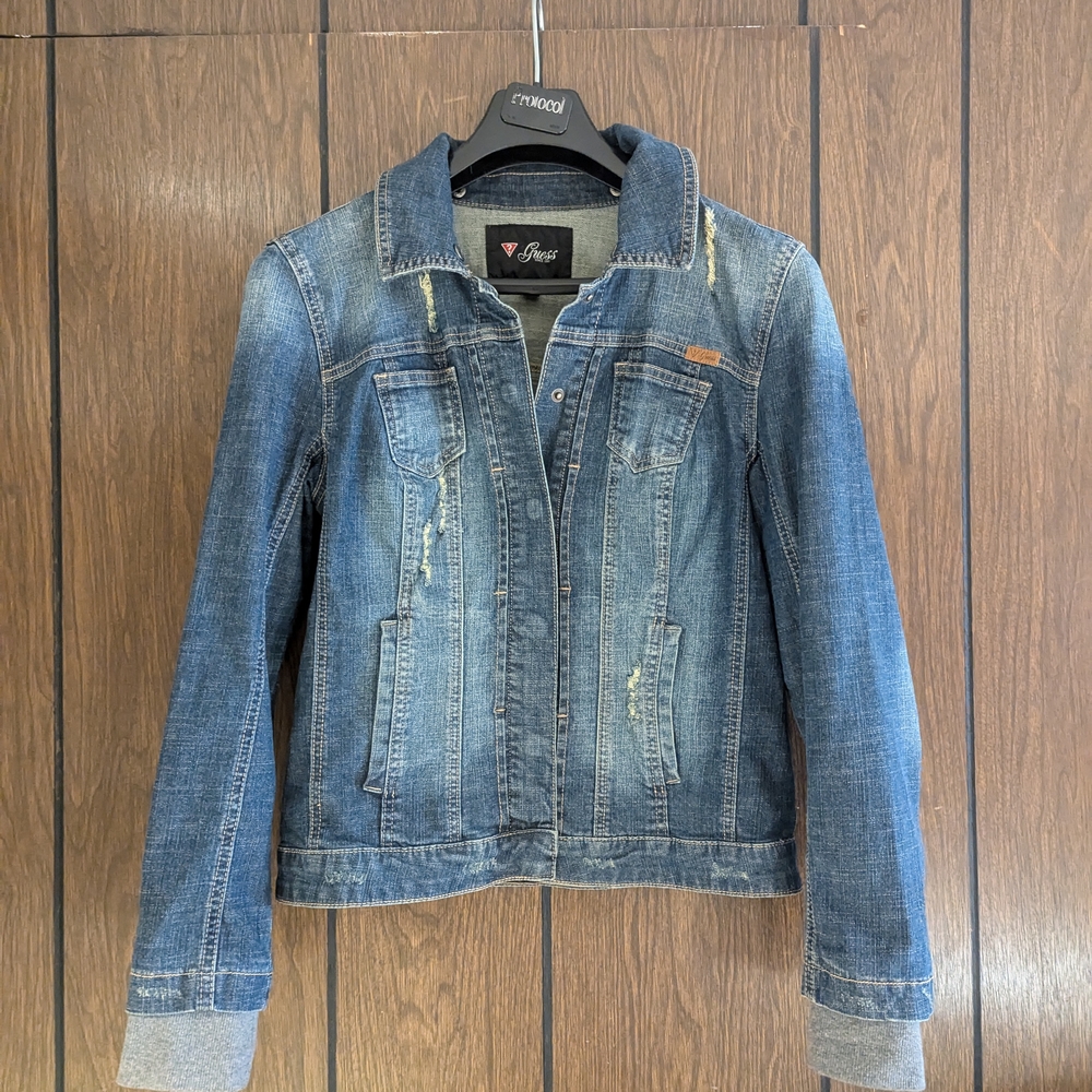 Guess Blue Jean Jacket Timeless Denim Style